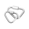 Hiking Climbing Equipment Kettle Buckle Chain Keychain Snap Clip Hanging Hook Triangle Carabiner