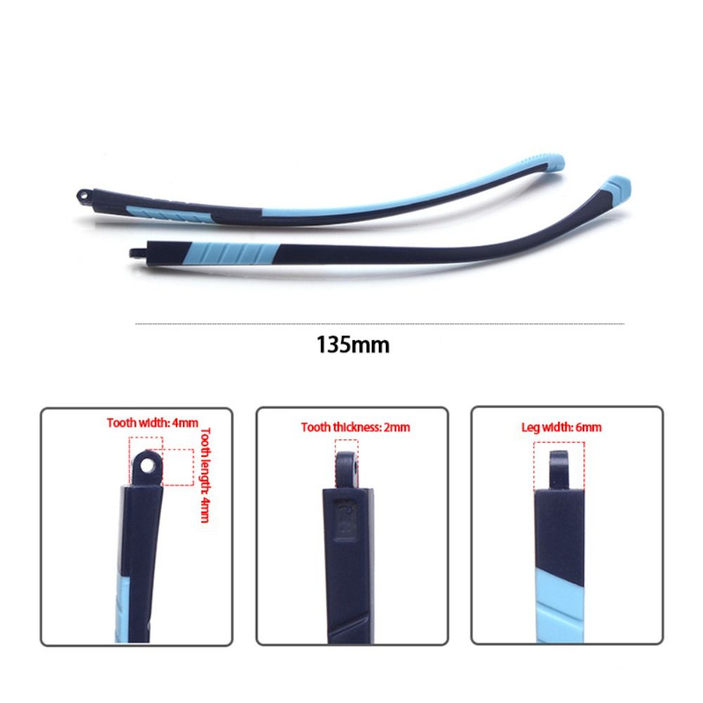 Single Tooth Glasses Arm Silicone Spectacle Frame High Quality Replacement Leg Eyewear Accessories