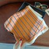 Роскошный квадратный шелковый шарф 70 см для женщин, атласная бандана с принтом, шарфы, повязка на голову, модный женский платок-шаль для волос, женский шейный платок, хиджаб