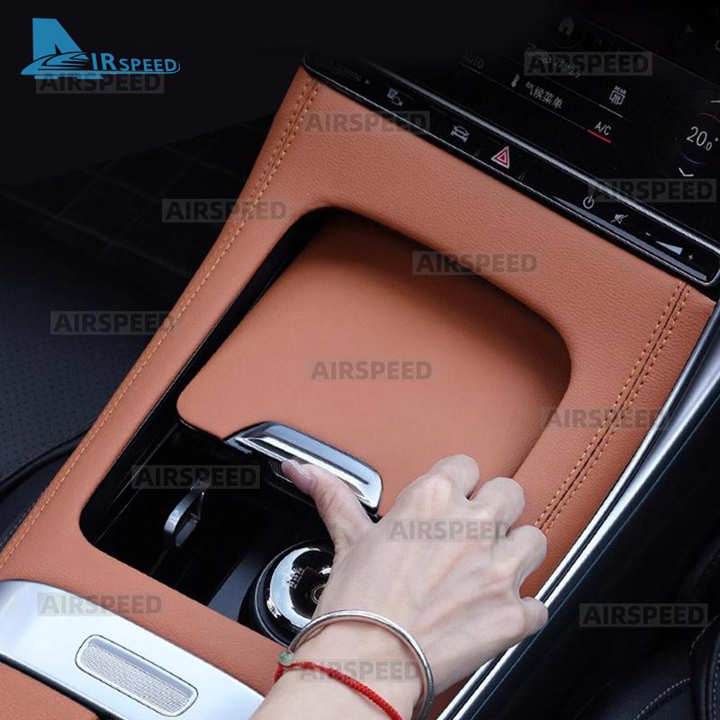 For Mercedes Benz GLC Class X254 GLC260 GLC300 2024 2025 Leather Center Console Panel Cover Trim Frame Interior Accessories