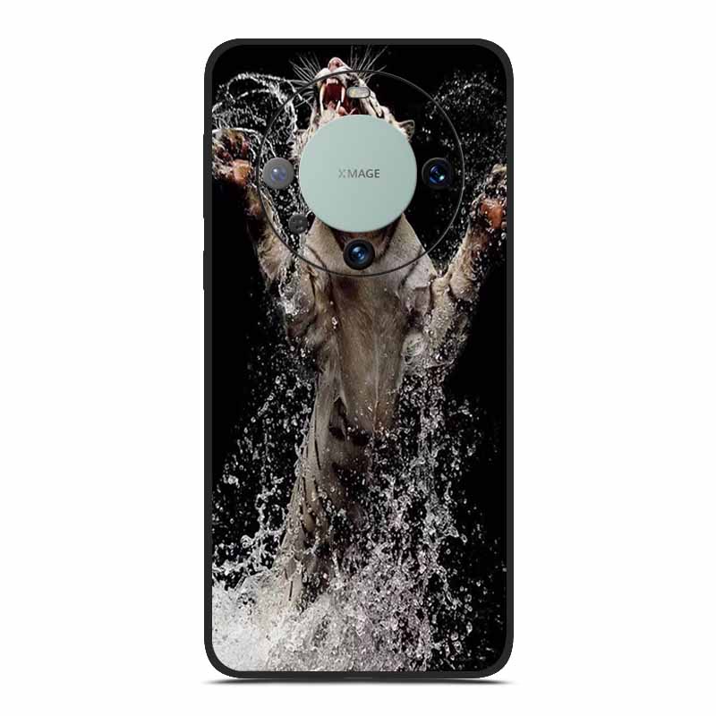 Мягкий ТПУ чехол для телефона Huawei Mate 60 Силиконовая роскошная задняя крышка для Huawei Mate 60 pro Чехол Животное Лев Динозавры