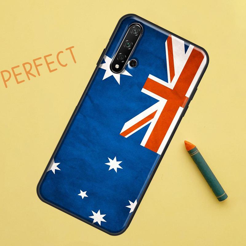 Australia Flag For Huawei Nova 12s 11i 7i 8i 12i Y73 Y70 Y90 Y60 Y72 Y61 Y91 9 10 SE P40 Lite P30 Pro Case