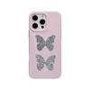 Flash Diamond Butterfly Suitable for 17promax Apple 16 Mobile Phone Case Iphone14 High End Sense 1311 Three Dimensional Soft