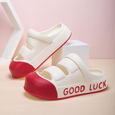 Модные белые красные модные сандалии для женщин туфли на платформе, увеличивающие рост женские удобные сандалии на плоской подошве женские тапочки Sandalias Mujer