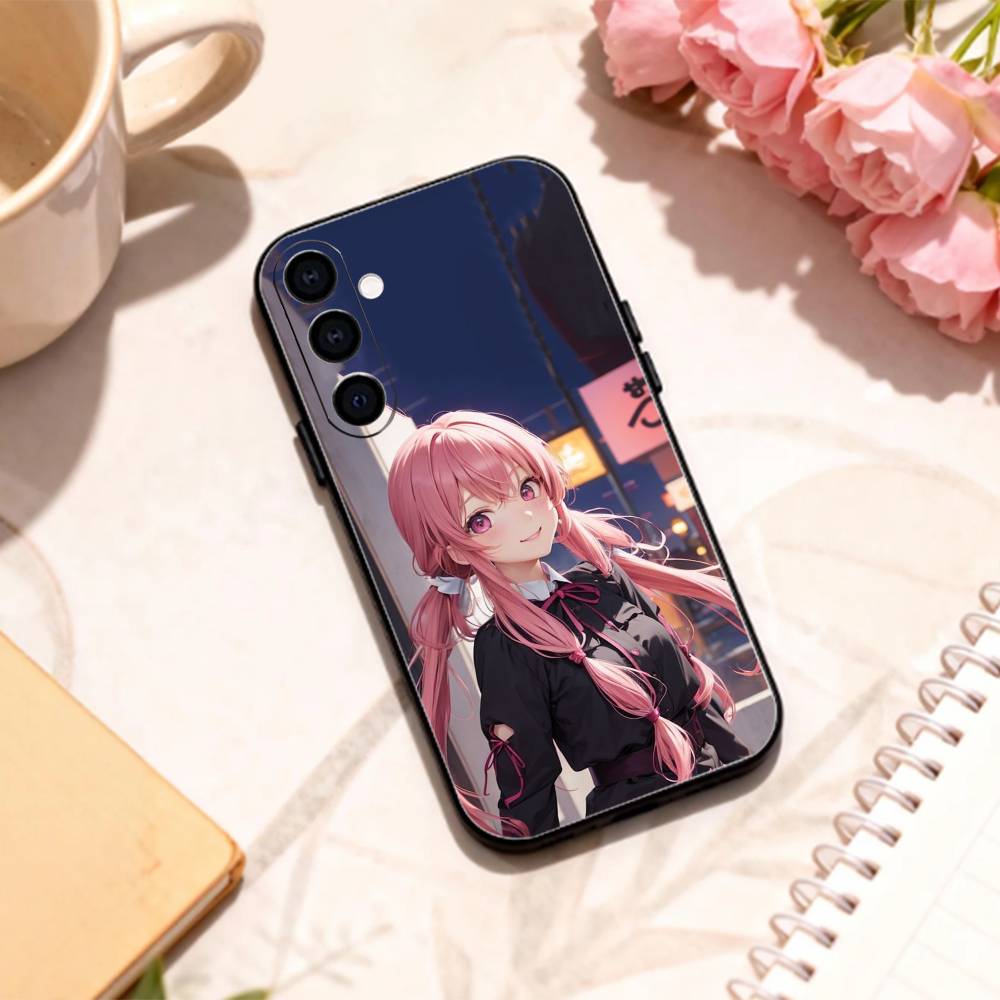 M-Mirai N-Nikki Гасай Юно Чехол для телефона для Samsung Galaxy A73, A72, A71, A70, A53, A52, A51, Другие Мягкий черный корпус