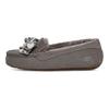 UGG Ansley Bow Plush Flat Shoes Женская обувь Charcoal 1127850-CHRC