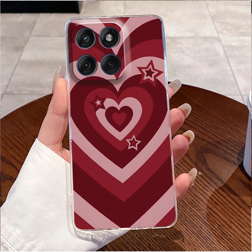 Чехол для телефона Motorola Edge 60 Fusion/Edge 60/Edge 60 Pro/Edge 60s Мягкий ТПУ Прозрачный Популярный Расписной Корпус Ударопрочная Крышка