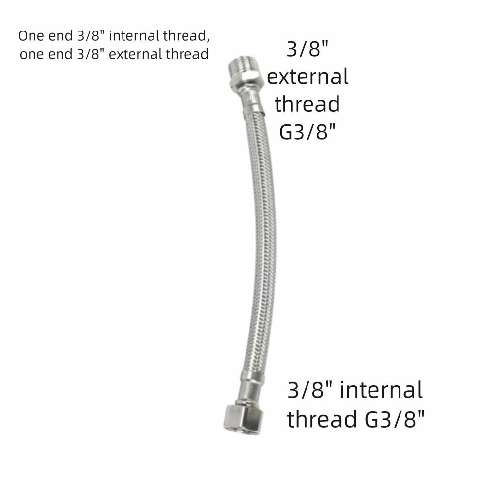 30/40см Гофрированный Водяной Шланг Взрывозащищенный Большой Поток Шланг Подвода Горячей и Холодной Воды Нержавеющая Сталь