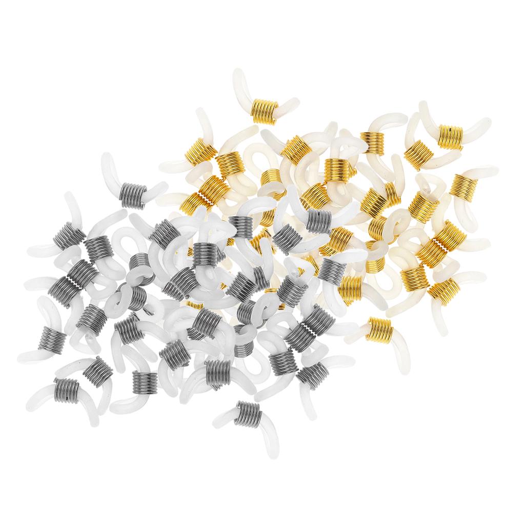 50 шт., резиновые металлические концы, соединители, фиксаторы, держатель для цепочки для очков