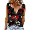 Женские майки, сексуальные летние топы без рукавов с v-образным вырезом, жилет с 3D принтом, черные топы с цветами скелета