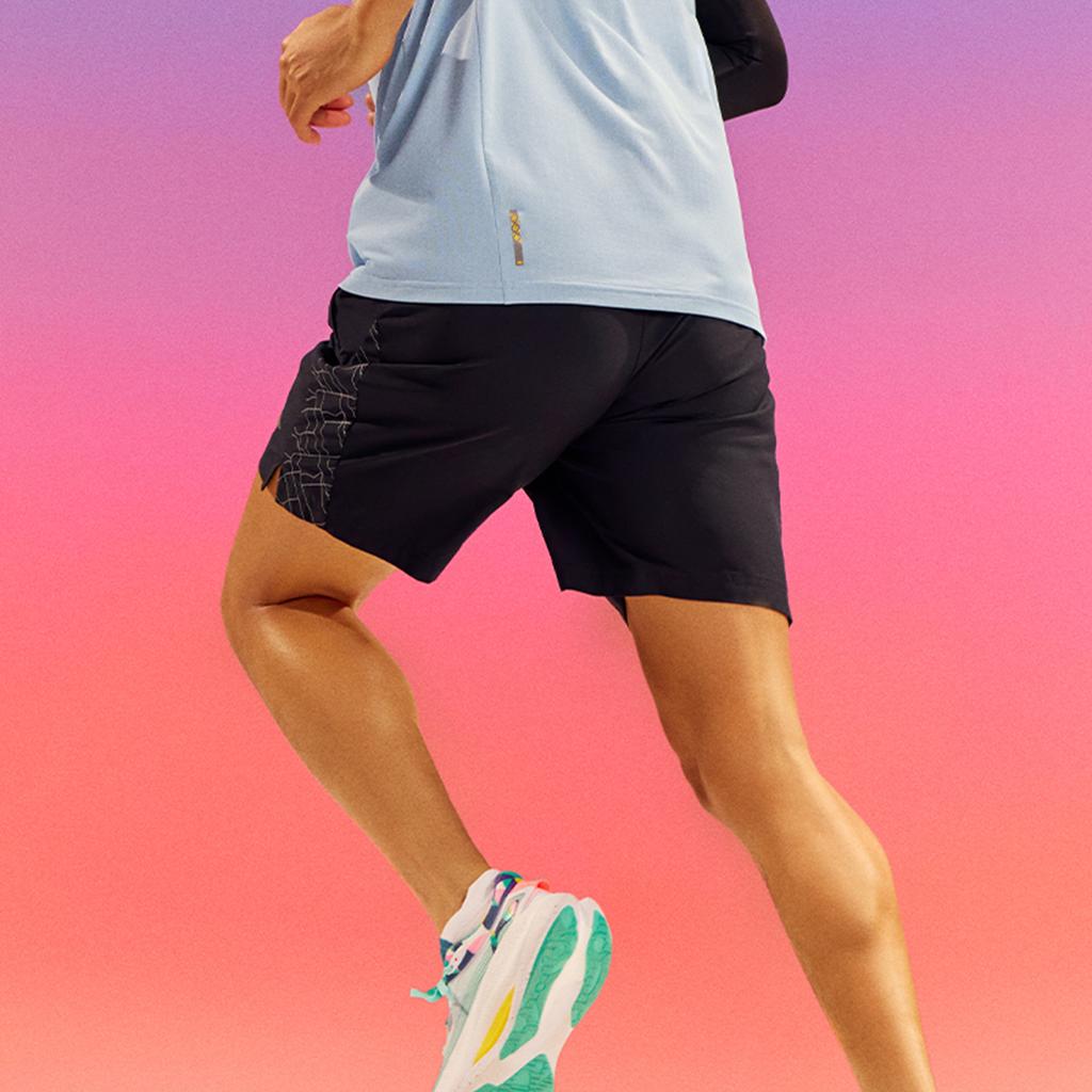 Li Ning Коллекция для бега Спортивные шорты Мужские Черные AKSU047-1
