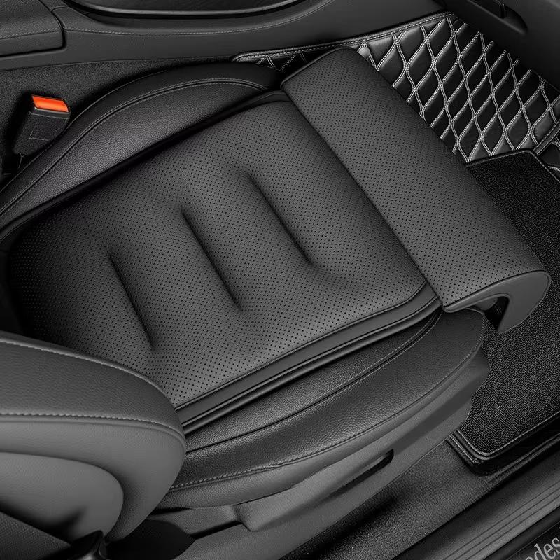 Coussin de siège auto 2026 avec support pour les jambes, housse de protection universelle pour siège auto, tapis rembourré respirant et épais,
