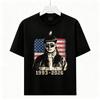 Retro USA Graphic Tee Unisex Casual Short Sleeve Distressed Patriotic T-Shirt