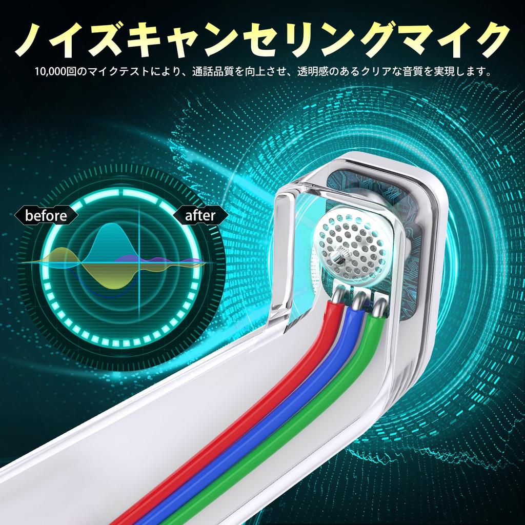 Беспроводная игровая гарнитура WolfLawS с 3-сторонним подключением, беспроводная гарнитура с микрофоном, 50-миллиметровый драйвер, глубокое усиление басов, шумоподавление в стереосистеме, низкая задержка