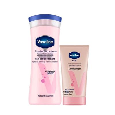 Набор лосьон для тела и крем для рук Vaseline с ниацинамидом для осветления и восстановления