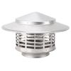 Stainless Steel Chimney Cap Rustproof Round Exterior Chimney Fireplace Topper Cone Top for Outside