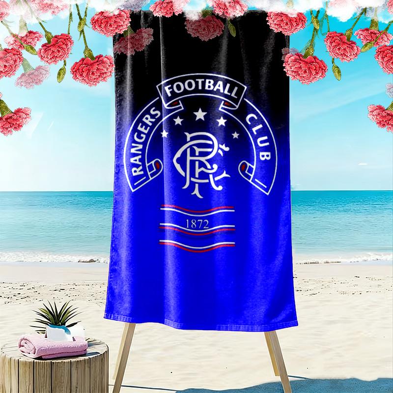 Rangers F.C Print Beach Towel, Large Soft Quick Dry Towel for Beach Camping Swimming