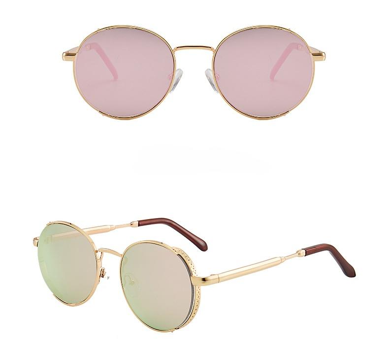 MePanda унисекс, персонализированные спортивные солнцезащитные очки в круглой оправе из металла в стиле панк, UV400