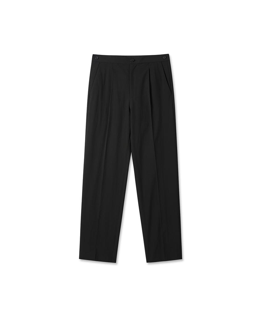IOLO Neo One-Pleat Regular Pants_Black
