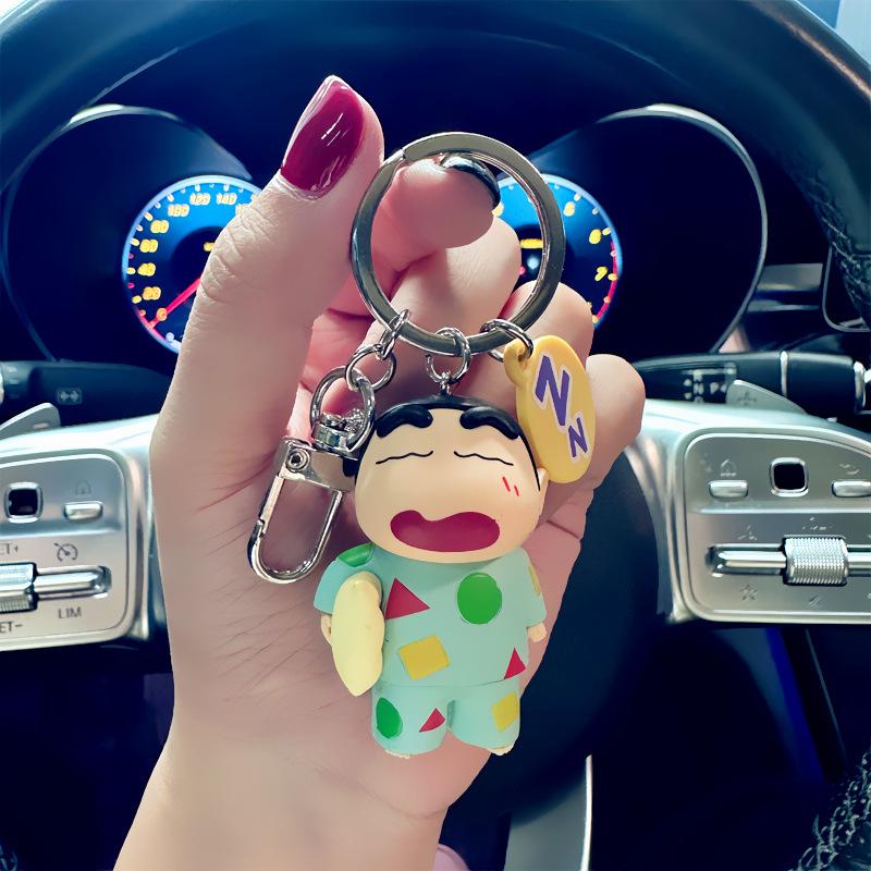 Новые Кавайные Аниме Мультяшные Фигурки Крошка Шин-чан Брелоки Милые Подвески для Рюкзака Держатели для Ключей Украшения Аксессуары Подарки на День Рождения