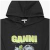 Ganni Women S Hoodie With Puppy Logo T4360 252