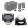Audio 2Pcs 47mm 4 Ohm 15W Full Range Speaker Rubber Side NdFeB Magnetic Mini Portable Loudspeaker Sound Home Theater