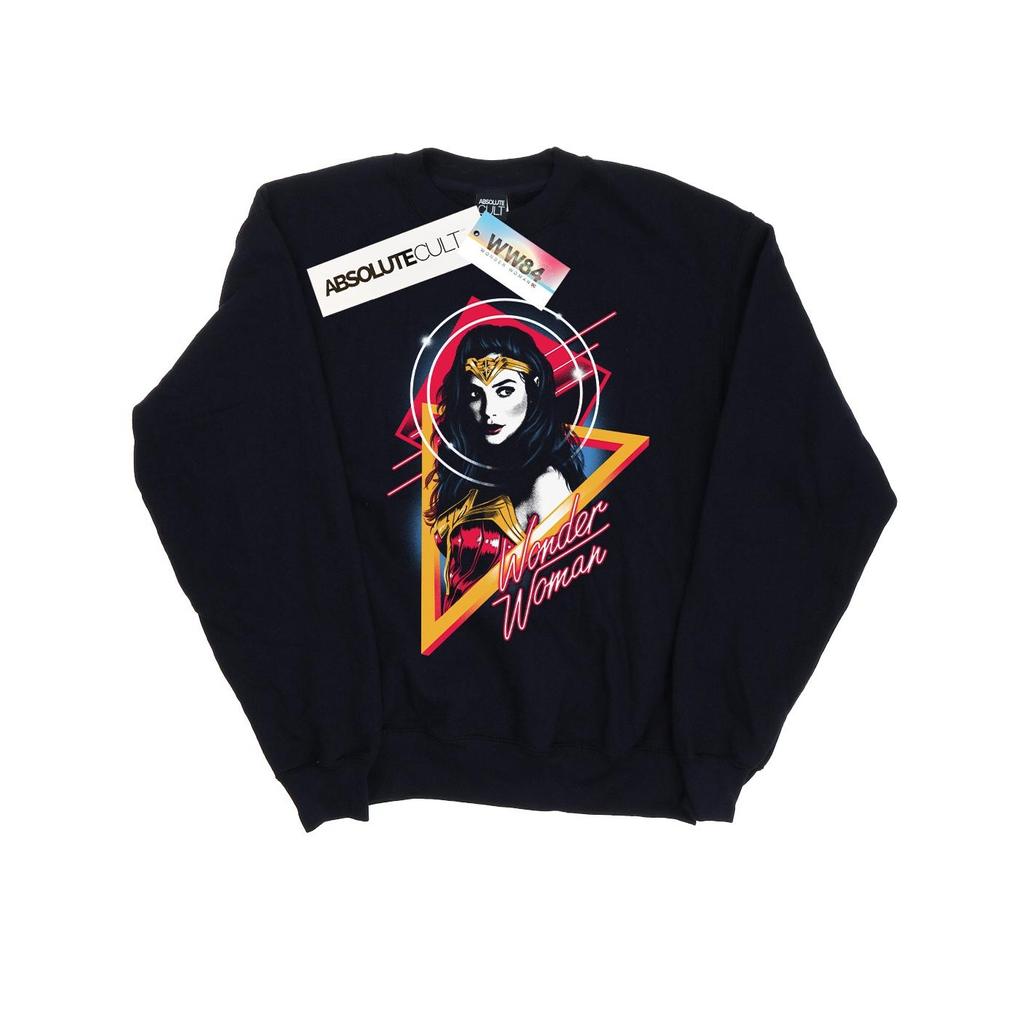 DC Comics Mens Wonder Woman 84 Diana 80s Triangle Sweatshirt