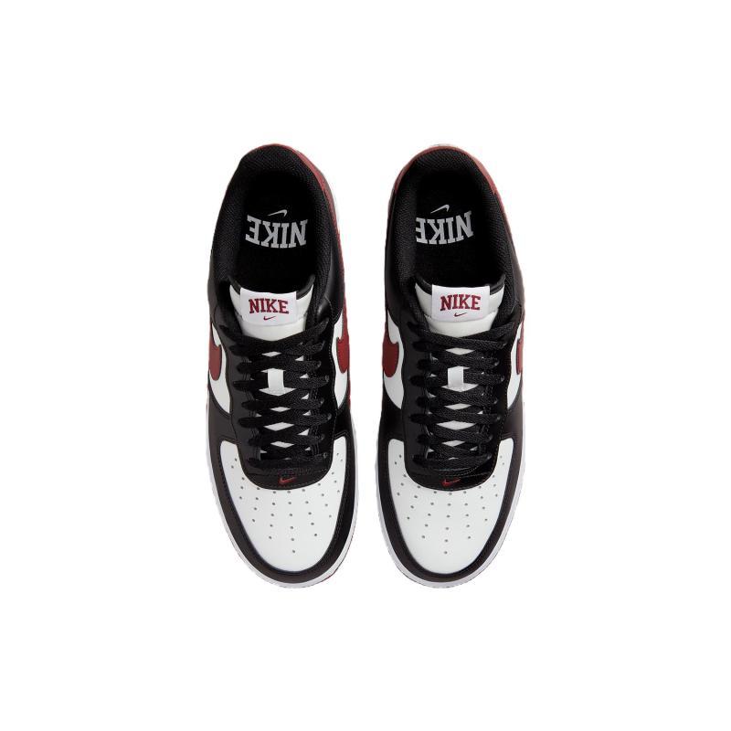 Nike Air Force 1 Low '07 Black White Dark Team Red Sneakers FZ4615-001