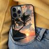 Sunset Silicone Soft Phone Case for iPhone 17 Air 16e Pro max 15 Pro 13 14 Plus 11 12 MagSafe Magnetic Coque