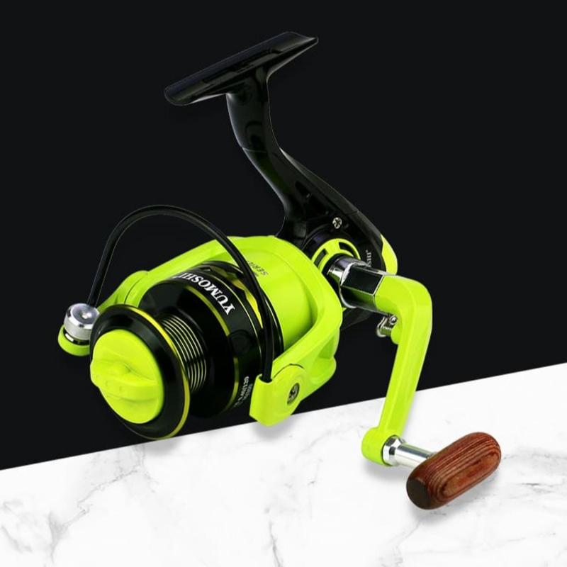 Новая мощная рыболовная катушка 2000-7000 зеленая модель полностью металлическая шпуля вращающееся колесо производительность более стабильна подходит для морской и пресной воды