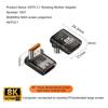 HOT! 2.1 Male To Female Adapter 8K@60Hz Male To Female Connector Up Down Angle 90 270 360 Degree For HDMI Cable PC Laptop HDTV