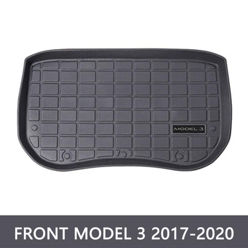 2024 New Car Front Trunk Storage Mat For Tesla Model 3 Car Accessories Cargo Tray Trunk TPE Waterproof Pads Model 3 2017-2024