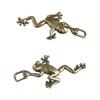Solid Brass Simulation Insects Frog Tea Pet Retro Miniatures Figurines  For Home Decor