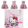 Безрукавное платье с принтом Hello Kitty и оборками для весеннего наряда