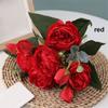 Supplies Home Ornament Wedding Party Decoration  Rose Bouquet Artificial Flowers  Silk Peony