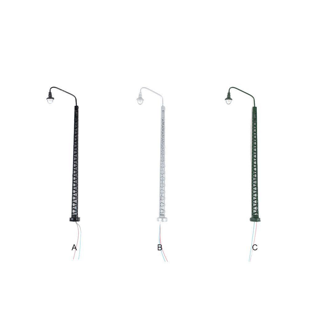 Мини-поезд Фонарный столб Яркий Белый Режимы Освещения Светодиодные Сценические Огни Макет Модель Железнодорожного Светильника Изготовление Архитектурного Песочного Стола Дворы