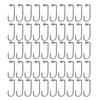 50Pcs 90 Degree Jig Hook Aberdeen Jig Hook Barbarian Hook Long Shank Forged Jig Hook High Carbon Steel Fishing Jig Hook