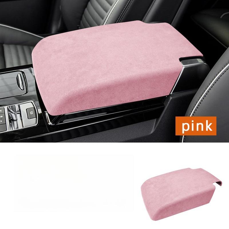 For Land Rover Discovery 5 2017‑2025 Suede Center Console Armrest Box Cover Anti‑Scratch Armrest Lid Interior Decor Trim