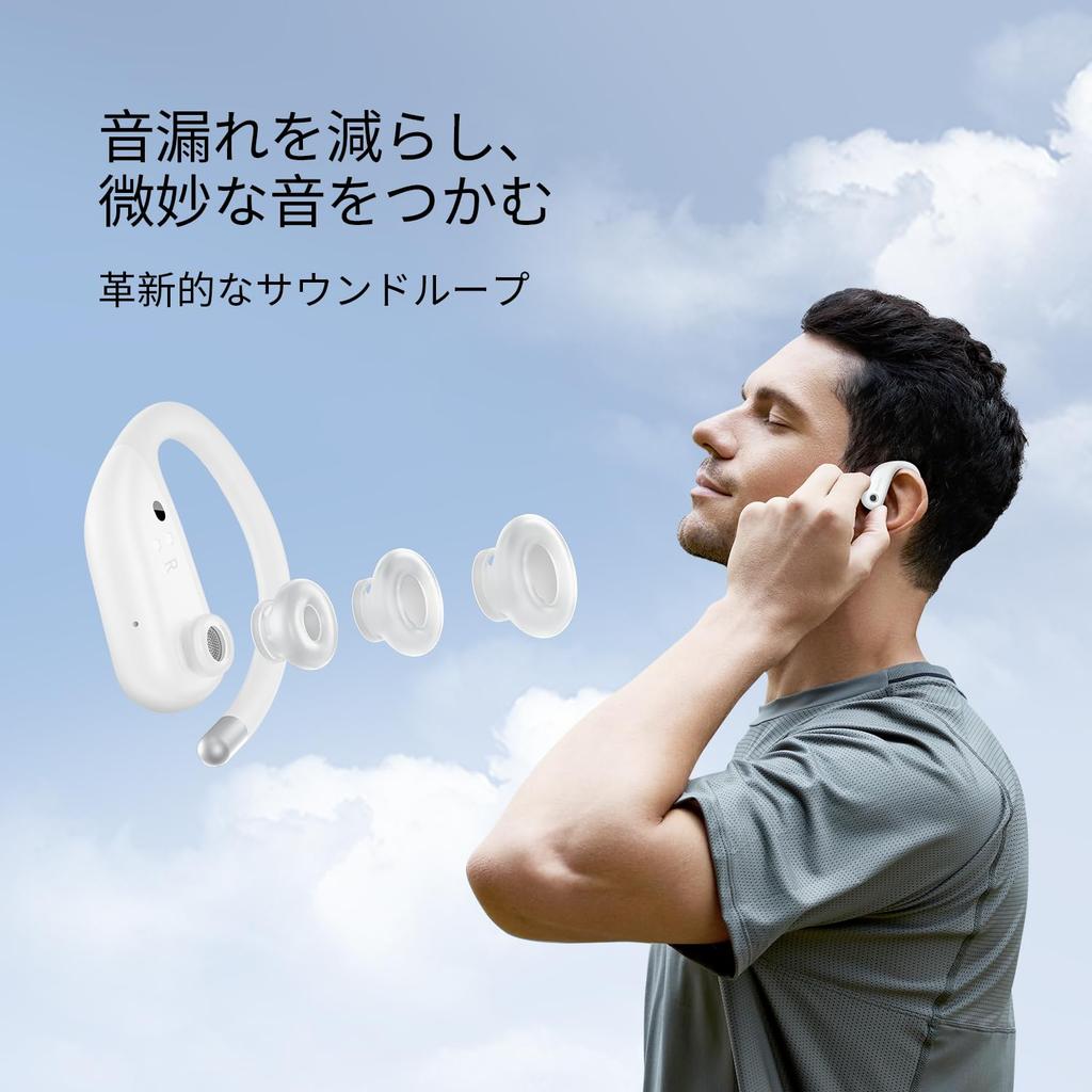 1MORE Fit Наушники с открытым ухом S50 Спортивные наушники, которые блокируют ваш Bluetooth Air EQ IPX7 Fast 38 часов Включает беговые тренировки Don't Ears, 5.3,