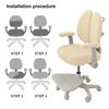Computer Chair Slipcover Wear Resistant Non-Fading Thickened Fabric 360-Degree Full Coverage Universal Chair Cover Decoration