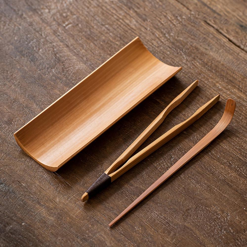 Natural Bamboo Tea Scoop Handmade Tea Needle Durable Tea Accessories Set office