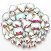 50pcs/Bag Glitter Mixed Shape Sew On Glass Rhinestone Gold Claw Crystal Buckle Diy Wedding Decoration Accessories
