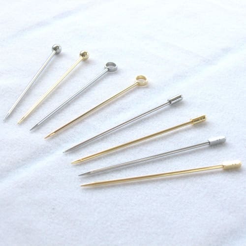 Nagao Pinchos Picks, Hors d'oeuvre Pins, Square Sticks, Set of 6, Gold, Made in Japan