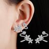 Flower Earrings Ear Clip Jewelry Earrings Temperament Simple Fashion Ladies Party Daily Accessories Valentine's Day Gift