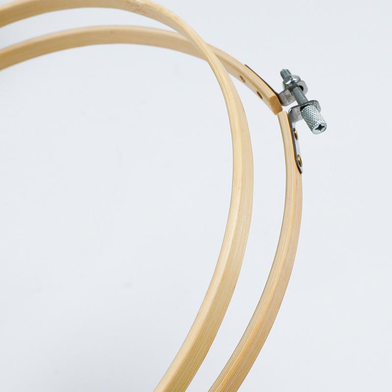 Пластиковый обруч для вышивания в стиле бамбука: Сделанная вручную круглая рамка и подставка