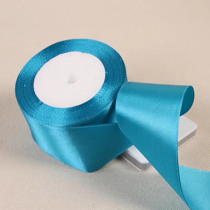 25 ярдов/рулон 6 мм-50 мм Ленты DIY Банты Поделки Полиэстер Сатиновые Ленты Рождественские Аксессуары для Домашнего Декора Лента Свадебная Упаковка Подарков