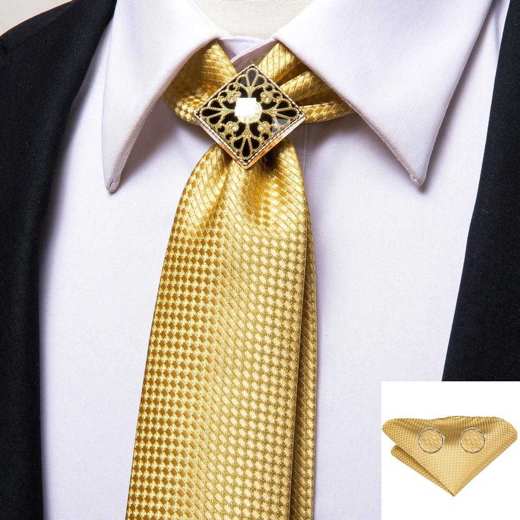 Hi-Tie Винно-красный галстук для мужчин, галстук, носовой платок, запонки, кольцо для галстука из сплава, галстук-боло, набор бутоньерок