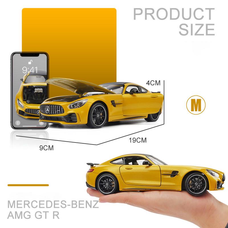 1/24 Welly Mercedes Benz AMG GT R, модель спортивного автомобиля из сплава, литье под давлением, металлическая игрушка, гоночный автомобиль, модель автомобиля, моделирование, детские подарки