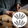 Лезвие для резьбы по дереву DIY Ручные инструменты 1 набор 10 шт. Ручная гравировка Серебряная сталь