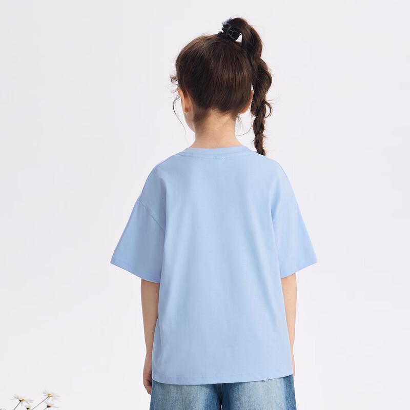 Xiaoyinman Girls' Cartoon Print Short Sleeve T-shirt